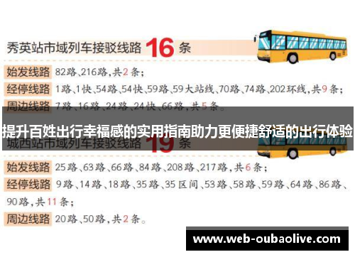 提升百姓出行幸福感的实用指南助力更便捷舒适的出行体验